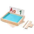 thumbnail image 1 of Bandeja de arena MORITECK Montessori para que escriban niños con tapa, 1 of 9