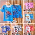 thumbnail image 2 of Spiderman Kids Pijamas Tops Pantalón Verano Ropa de dormir de dibujos animados Conjunto Niños Niña Ropa Bebé Pijamas Camiseta de manga corta Minnie Pijama10 105-115cm Gao Jinjia LED, 2 of 2