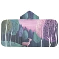 thumbnail image 5 of Yayeee Kids Hooded Towels Toddler Soft Absorbent Beach Bathing Wrap 50" x 23.5", Green Night Deer, 5 of 5