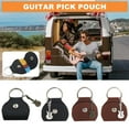 thumbnail image 4 of LQQDREX Guitar Picks Holder Case, Leather Guitar Picks Case Holder, Keychain Plectrum Key Fob C-ase Bag, for Musical Instruments G-uitar and Bass, 4 of 8