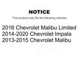 thumbnail image 2 of Transit Auto Rear Shock and TOR Link Kit for Car Chevrolet Malibu Impala Limited - Left Right Side (Driver Passenger) KSS-107412, 2 of 2