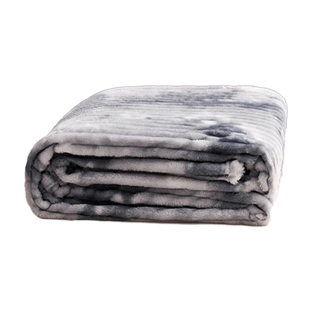 Bwiyojiz 39.37x27.55" Cotton Blankets & Throws Comfortable and Breathable Printed Drawstring Flannel Scandinavian Tie-type Velvet Office Conditioner Blanket Home Bedroom, Black, Gifts for Friend