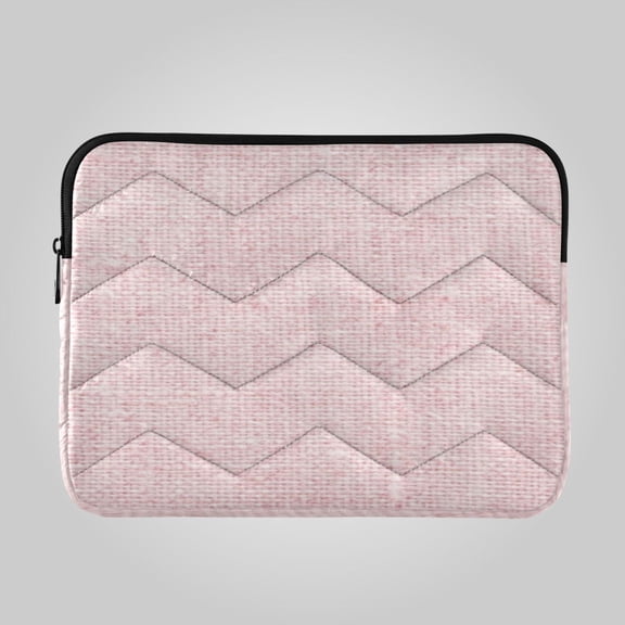 16in Laptop Bag Briefcases Computer Inner Bags Computer Bags Laptop Sleeves Work Travel School Bag Dusty Pink Linen Weave Texture