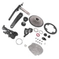 thumbnail image 3 of zhangqiuzhi 10 Speed Groupset 11 to 40T Flywheel Bottom Bracket Front Rear Derailleur Chain Anti Rust Bike Gear Shift Kit Bike Accessories 36T Chainring, 3 of 17