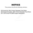 thumbnail image 2 of TEC Front Rear Ceramic Brake Pads Kit for Car Audi A4 Quattro KTC-100782, 2 of 10