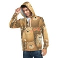 thumbnail image 6 of Cartoon Style Bears Men’s Hoodies Sweatshirt with Full Zip Pockets Fleece Jackets, 6 of 8