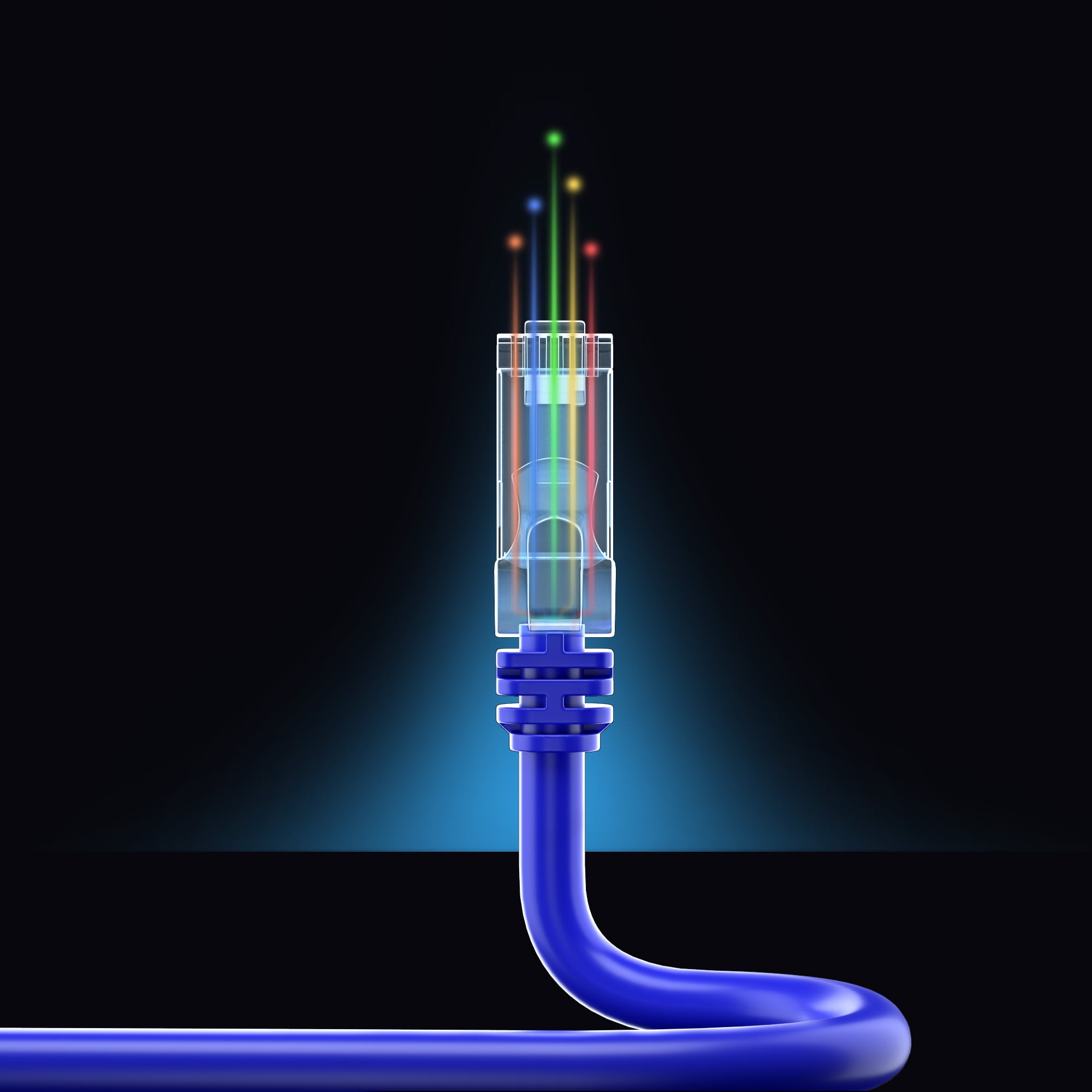 Cat 7 Ethernet Cable 100 ft - High-Speed Cat7 Internet & Network LAN Patch Cables, RJ45 Connectors - Perfect for Gaming, Streaming, and More (Blue)