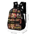 thumbnail image 2 of 16.2In Wres-Tler W-W,E Backpack with Front Pocket Cartoon Backpacks Travel Laptop Daypack Bags For Men Women, 2 of 8