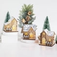 thumbnail image 3 of Guozer Mini Wooden House Shape Lamp 1PCS Christmas Table Lamp for Night Dorm Lighting Halloween, Thanksgiving, Christmas or New Year's gift Options for Family, Relatives and Classmates, 3 of 4