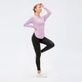 thumbnail image 4 of WBQ Women's UPF 50+ Sun Protection Long Sleeve Shirts Athletic Top Hiking Runing Fishing Lightweight T-Shirt Hem Split Yoga Swim Tee Loose Fit,S-XXL, 4 of 9