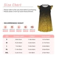 thumbnail image 3 of Fotbe Gold Glitter Gradient Vestido de Dormir para Niñas de 3 a 10 Años, Mangas Cortas, Estilo Princesa, Pijama Camisón con Mangas Voladas-XX-Large, 3 of 6