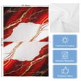 thumbnail image 5 of Red Marble 1 Pack Kitchen Towel, Water Absorbent Dish Towel, Modern Ink Painting Art Abstract Decorative Hand Towels - Quick Drying Cloth for Cooking Baking, 18x28 Inch, 5 of 8