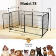 ZIHUI Dog Kennel Indoor ,62.9" Lx 32.8"Hx 31.5"W Outdoor Dog Kennel