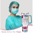 thumbnail image 2 of Nurse Tumbler Nurse Gifts for Women - Nurse Appreciation Gifts Nurses Week Gifts for Female Male Nurse、 New Nurses、 NICU Nurse、 RN、 LPN, 40oz Nurse Tumbler with Handle and Straw, 2 of 3