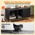 thumbnail image 2 of Recinto Doble para Caja de Arena de Gatos Halitaa con Rascador, 2 of 9
