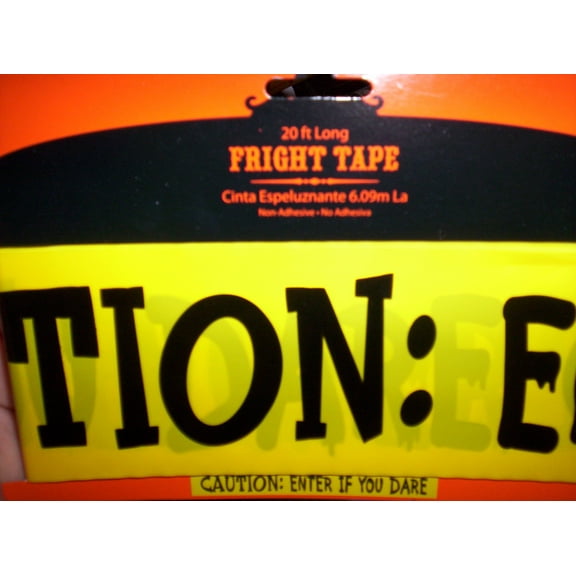Caution If You Dare Tape/ Halloween Yellow Tape/Fright tape