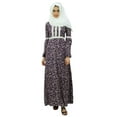 thumbnail image 6 of Bimba Ladies Muslim Maxi Lace Kimono Sleeve Abaya Pashmina Dress Jilbab With Cotton Hijab, 6 of 6