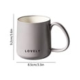 thumbnail image 3 of Dongrere Plastic Coffee Mug, Solid Color Tea Cup with Handle, Simple Drinkware Cup for Home, Office and Cafe Use, 3.3x3.6 Inch, Gray, 3 of 6