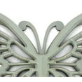 thumbnail image 3 of Benjara Wooden Butterfly Wall Plaque with Cutout Detail, Light Gray-Color:Gray, 3 of 5