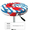 thumbnail image 2 of Uemuo Red Funny Crab on Blue Stripe Pattern Round Bar Stool Seat Covers Washable Stool Cushion Slipcover Elastic Bar Chair Covers-13 inch, 2 of 7