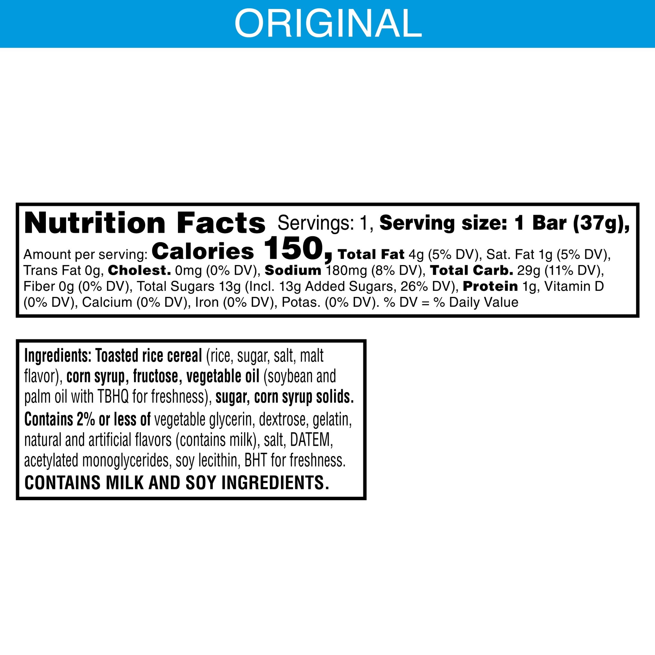 (10 pack) Rice Krispies Treats Original Chewy Crispy Marshmallow Squares, Kids Snacks, 1.3 oz