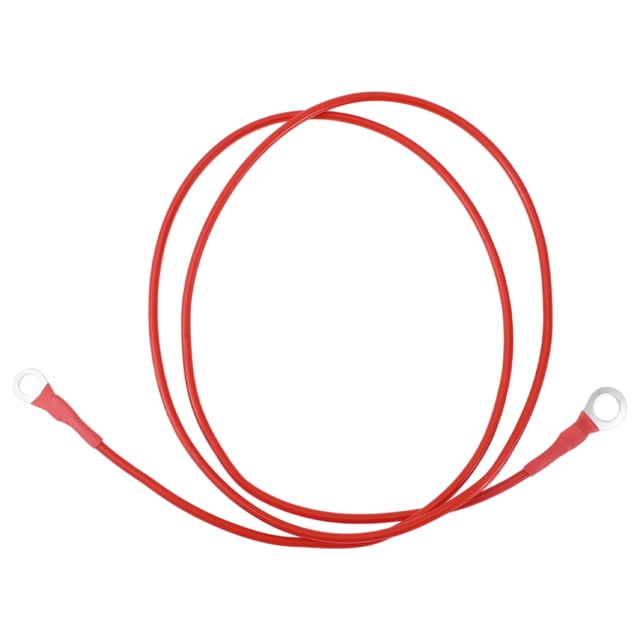 Cable de inversor de batería de 120 cm 12 AWG 3/8" 5/16" Cable de batería de cobre estañado rojo OT Tipo 1 Pc