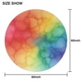 thumbnail image 6 of Colorful Tie Dye Cloud Shape Pattern Round Tablecloth 60"x60",Wrinkle Wipeable Table Cloth for Kitchen Dining Room Picnic Patio Party, 6 of 6
