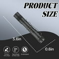 thumbnail image 6 of HIBIBUD 3.6" Black Clip on LED Pen Light,7-AA Battery Pocket Flashlight for Medical Exam, 6 of 7