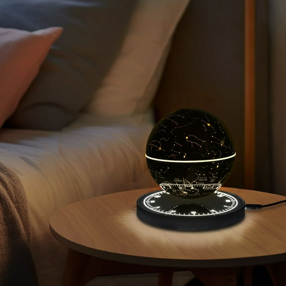 Magnetic Levitating Globe with LED, Auto-Rotating Globe Great in Bedrooms, Living Rooms, Study Rooms, Planetariums, Classrooms, Offices, and Other Places for Decoration or Teaching Aids