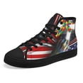thumbnail image 6 of Autism Awareness Cross High Top Canvas Shoes Sneakers Black Size 4.5, 6 of 7