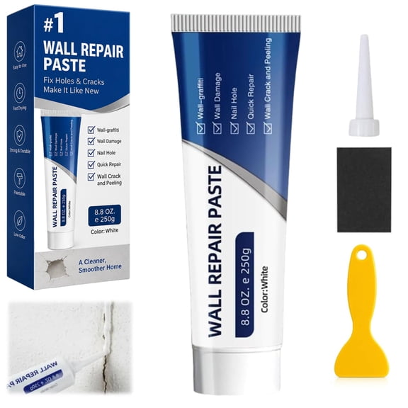OYPGUE Efficient Drywall Repair Kit with Scraper, Wall Repair Paste Tube