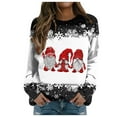 thumbnail image 2 of Christmas Sweatshirts for Women 2025 Long Sleeve Crewneck Xmas Snowflake Sweatshirt Pullover Tops, 2 of 5