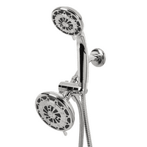 Waxman Consumer Group 8336521 Chrome Serene Premium Dual 3/6-Spray Fixed & Handheld Shower Heads