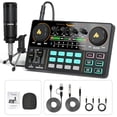 thumbnail image 2 of Podcast Equipment Bundle-MAONO Maonocaster Lite -Audio Interface-All in One-Podcast Production Studio with 35mm Microphone for Live Streaming, Podcast Recording, Pc, Smartphone (AU-AM200-S1, 2 of 4