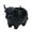 Black, variant on KGJQ Highland Cow Planter, Large Diameter Flower Pot, 3D Yak Shape PLA Desktop Planter, Nordic Style Home Decor