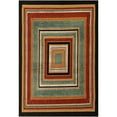 thumbnail image 6 of Unique Loom Outdoor Modern Collection Area Rug - Drift (4' 1" x 6' 1" Rectangle Multi/Black), 6 of 9