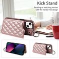 thumbnail image 3 of iPhone 13 Case ,Card Slots Leather Wrist Strap Phone Cover for iPhone 13, 3 of 5