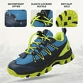 thumbnail image 2 of Calceus Big Boys' Waterproof Trail Shoes, Blue, Little Kid 13.5, 2 of 7