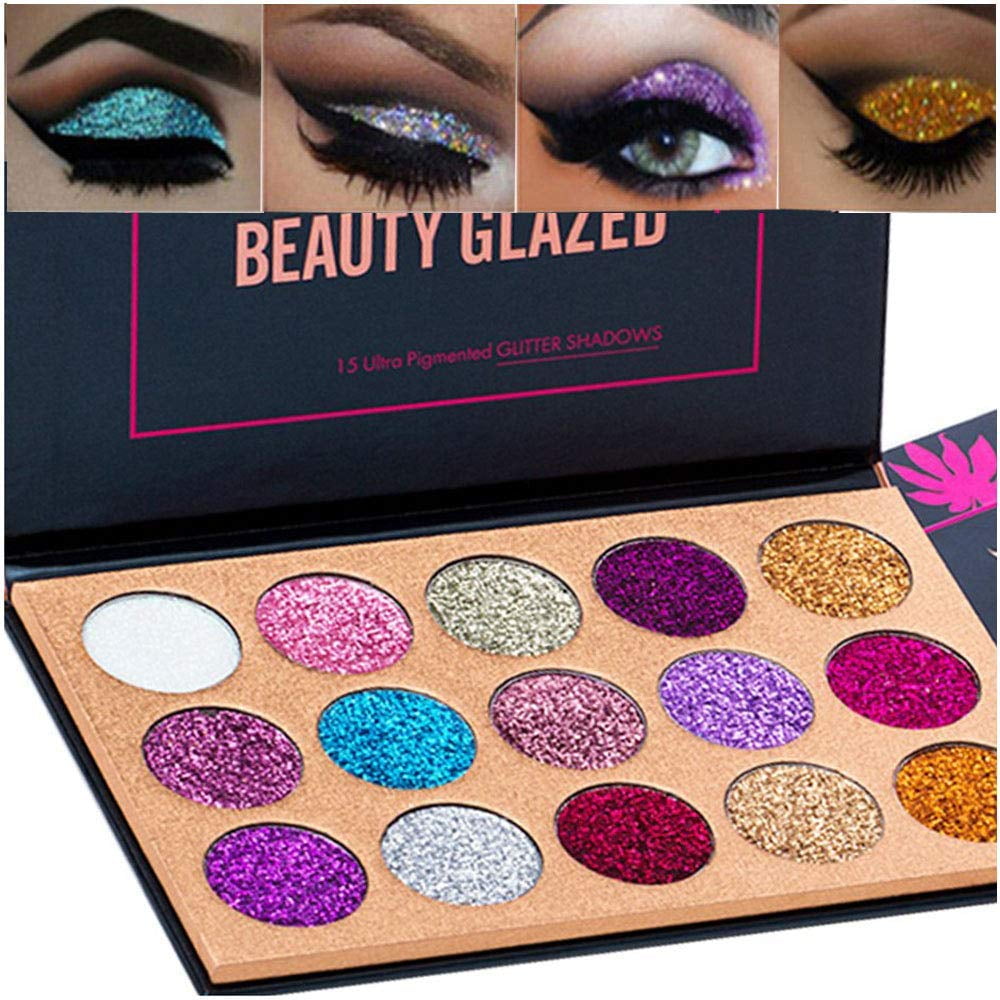 Highly Pigmented Eye Makeup Palette , Matte Shimmer Metallic Eyeshadow