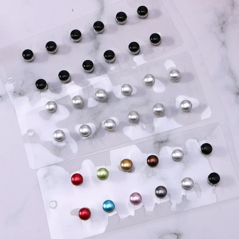 Magnet Brooch Hijab Accessory No Hole Coloured Magnetic Brooch Pin