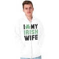 thumbnail image 5 of St Patricks Day I Love My Irish Wife Zip Hoodie Sweatshirt Men Brisco Brands S, 5 of 6