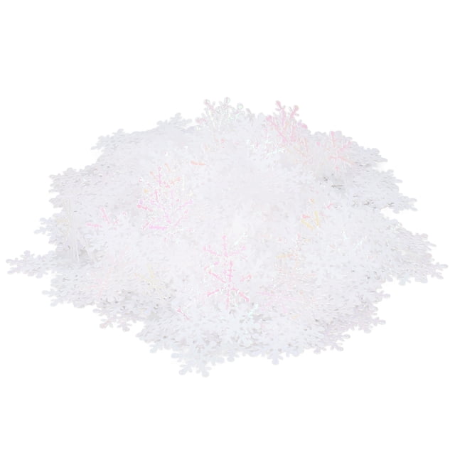 Snowflake Christmas Confetti Vibrant Color Winter Holiday Decoration 1000Pcs Reusable Plastic