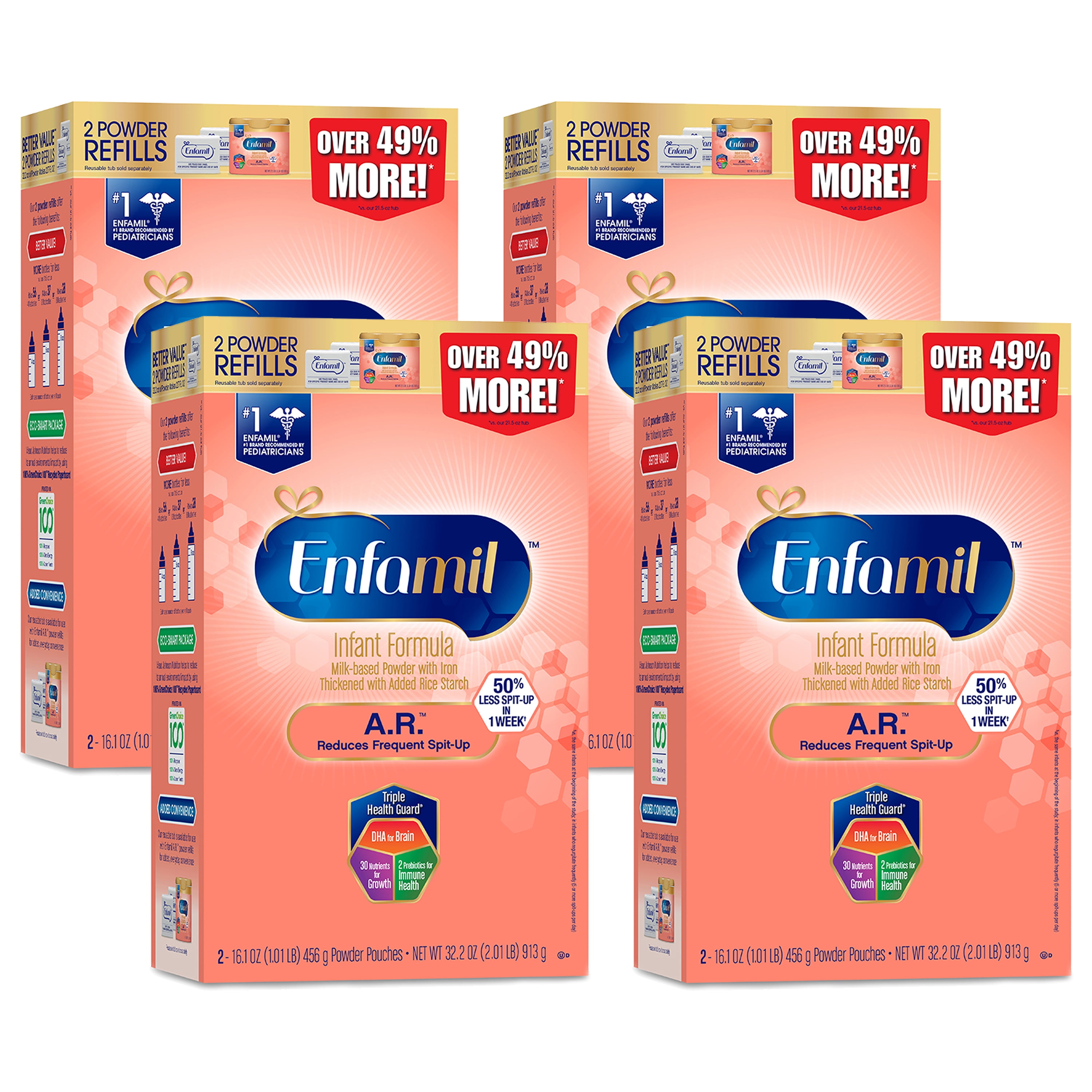 Enfamil A.R. Infant Formula for SpitUp Powder, 32.2 oz Refill Box (4