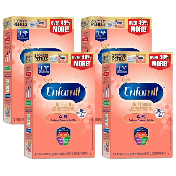 Enfamil A.R. Infant Formula for SpitUp Powder, 32.2 oz Refill Box (4