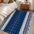 thumbnail image 4 of Bohemian Texture Area Rugs 3x5 ft Abstract Geometric Retro National Ethnic Tribal Washable Rug Non Slip Indoor Carpet Absorbent Floor Mat for Living Room Bedroom Dining Room, 4 of 9