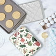 thumbnail image 5 of Yayeee Pot Holders Kitchen Heat Resistant with Pocket 7"x9.8" Cotton Oven Cooking Hot Pads, White Christmas Holly, 5 of 7