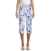 The Pioneer Woman Floral Pull-On Tie Hem Capri Pants