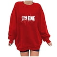 thumbnail image 1 of Heisall Womens Sweatshirts Autumn Winter Halloween Print Drop Shoulder Round Neck Long Sleeve 2025 New Style Fashion Casual Hoodies, 1 of 3