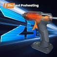 thumbnail image 4 of GoGonova Glue Gun, Fast Preheating Anti-drip Cordless Glue Gun, 2Ah USB-C Rechargeable Hot Glue Gun Kit with 25 Pcs Mini Glue Sticks,Dark Gary, 4 of 7