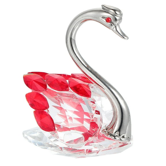 Crystal Swan Ornament Home Decor Swan Statue Decor Home Forniture Decor Colorful Decor Tabletop Swan Decor
